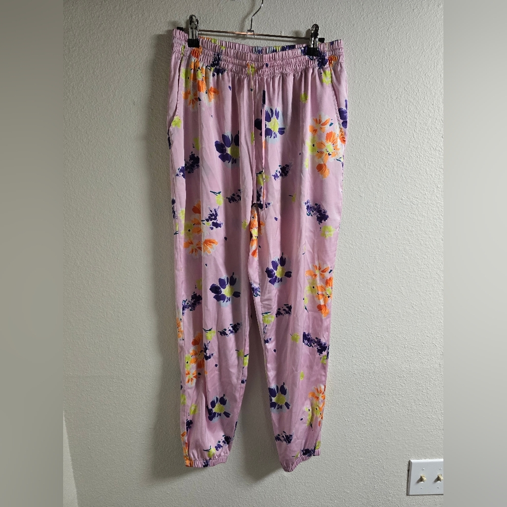 Savage X Fenty Pink Floral Joggers